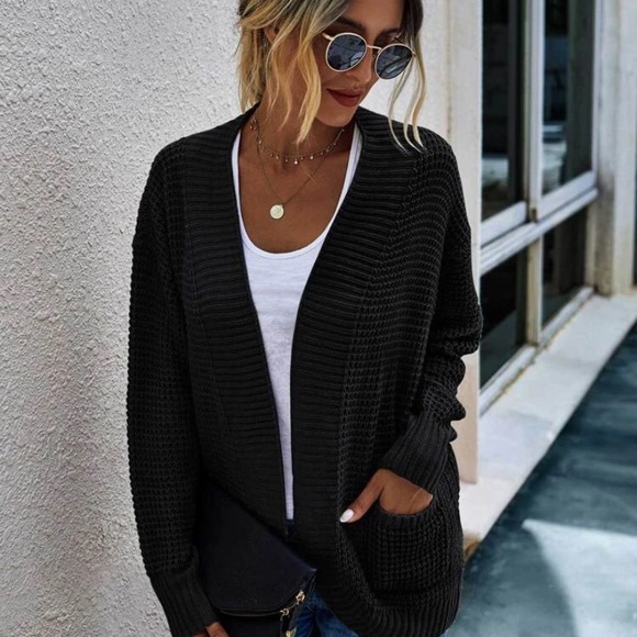 Pocket Open Front Cardigan - Picture 5 of 5